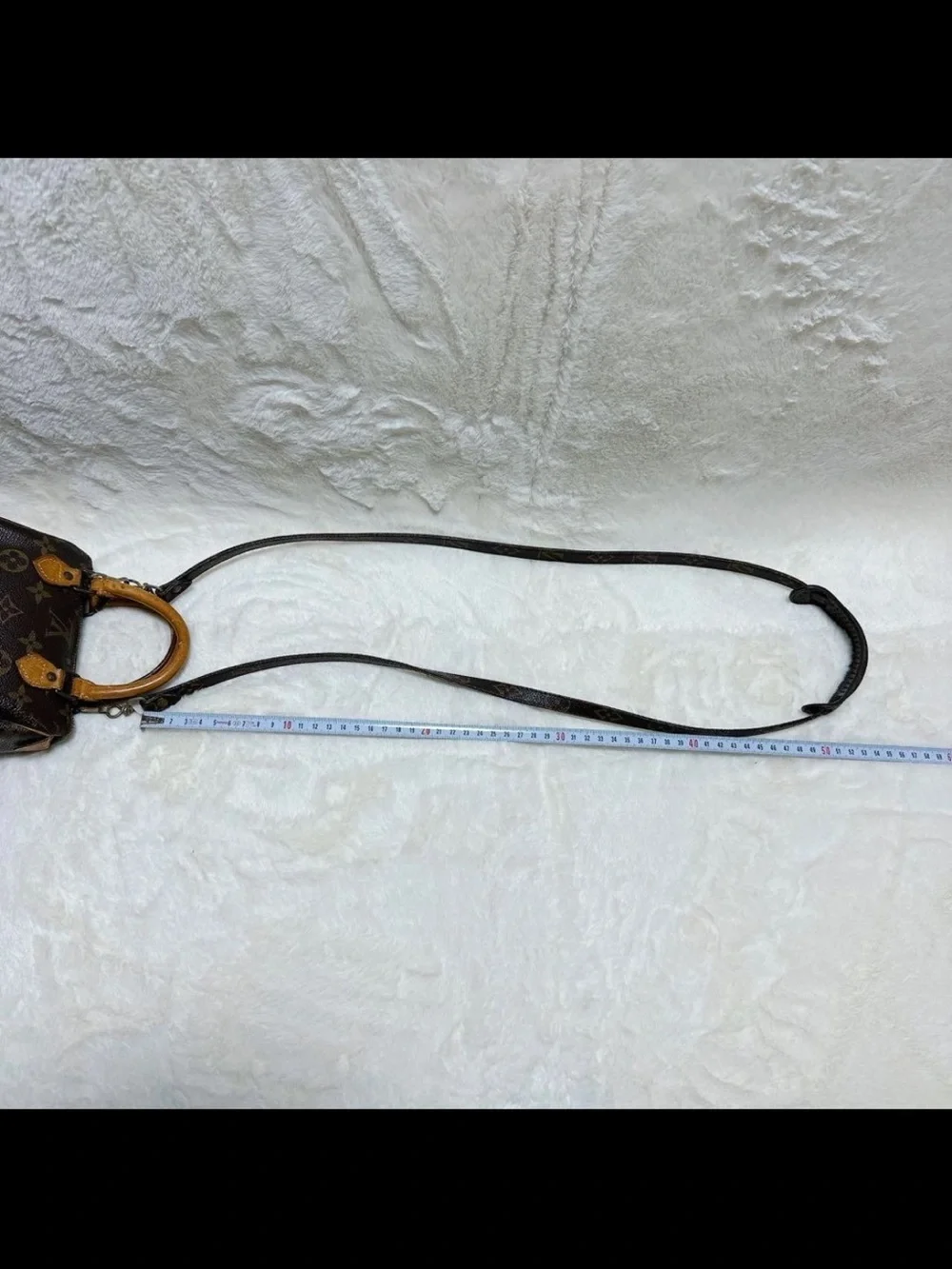 Louis Vuitton Monogram Crossbody Mini Bag with Vachetta Handles